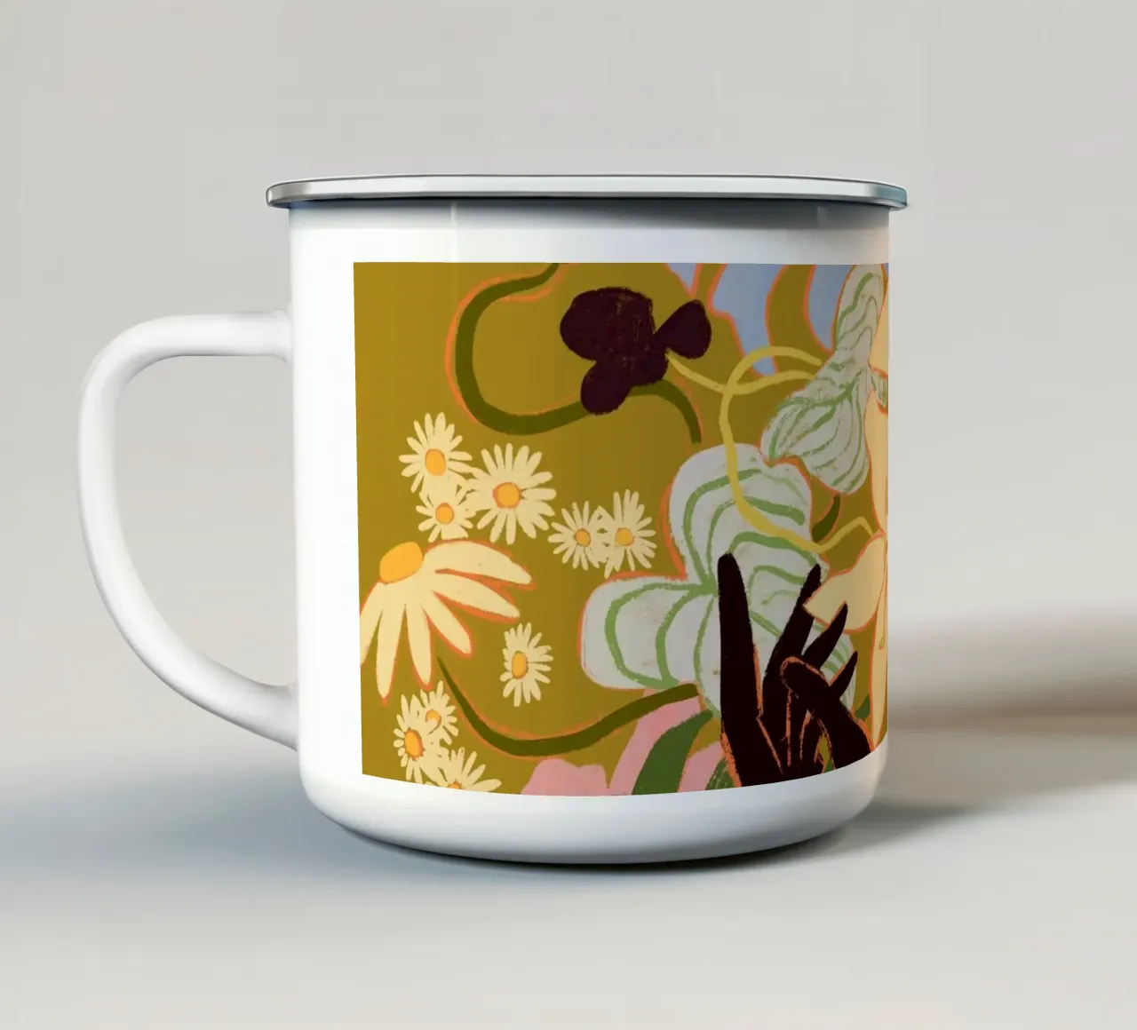 A Touch of Nature tazza in smalto da Arty Guava