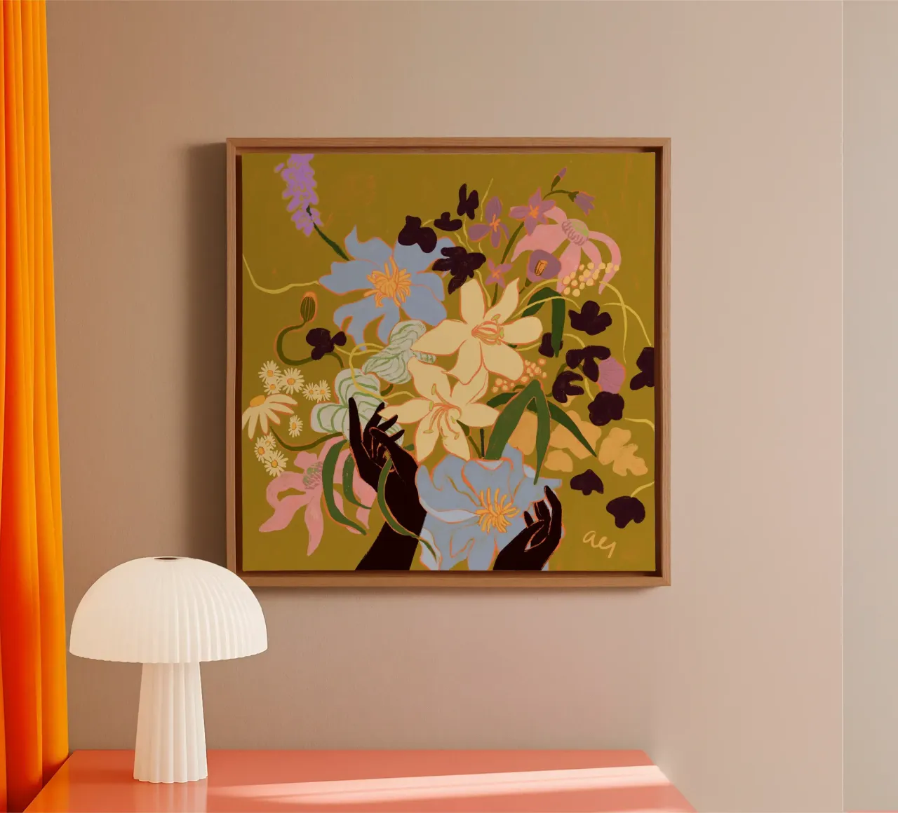 A Touch of Nature canvas met Baklijst van Arty Guava