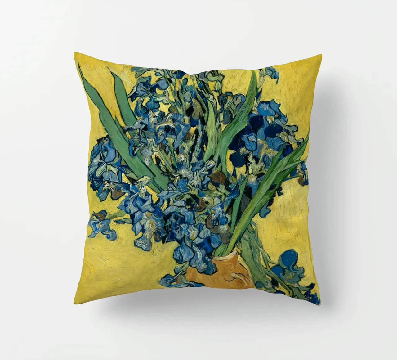 Vincent van Gogh - Irises decorative cushion by Timeless Artworks