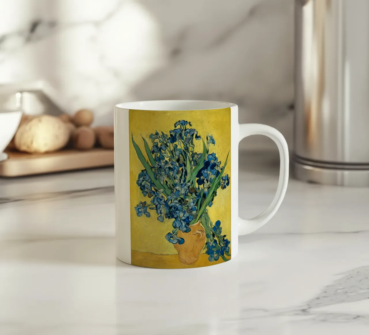 Vincent van Gogh - Iris tazza in ceramica da Timeless Artworks