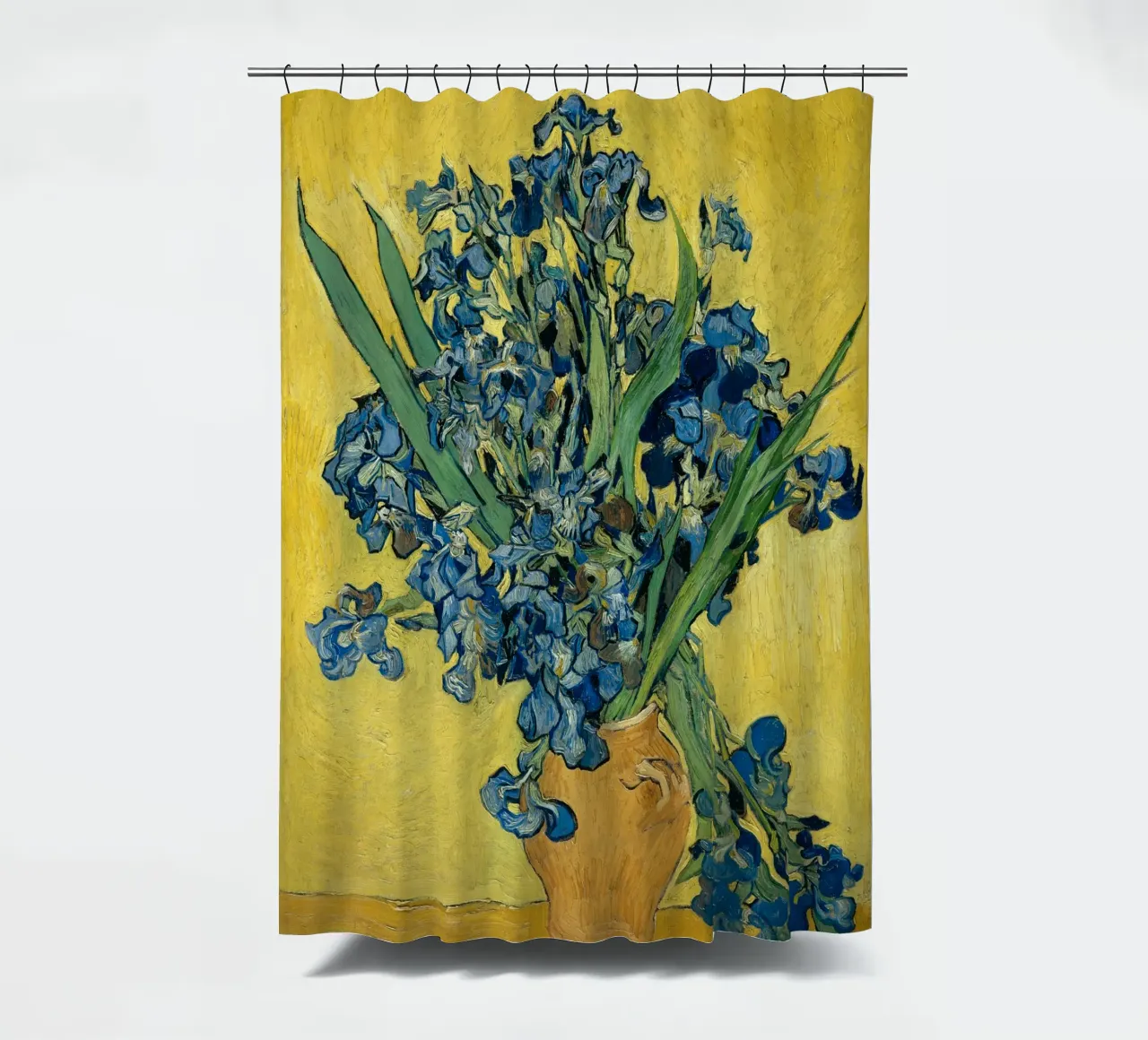 Vincent van Gogh - Irises douchegordijn van Timeless Artworks