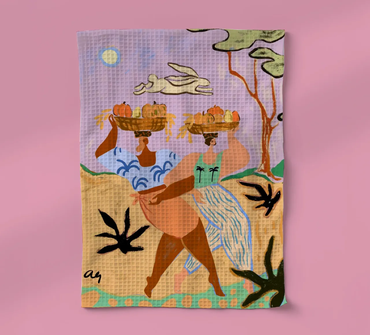 Sorelle d'autunno canovaccio da cucina da Arty Guava