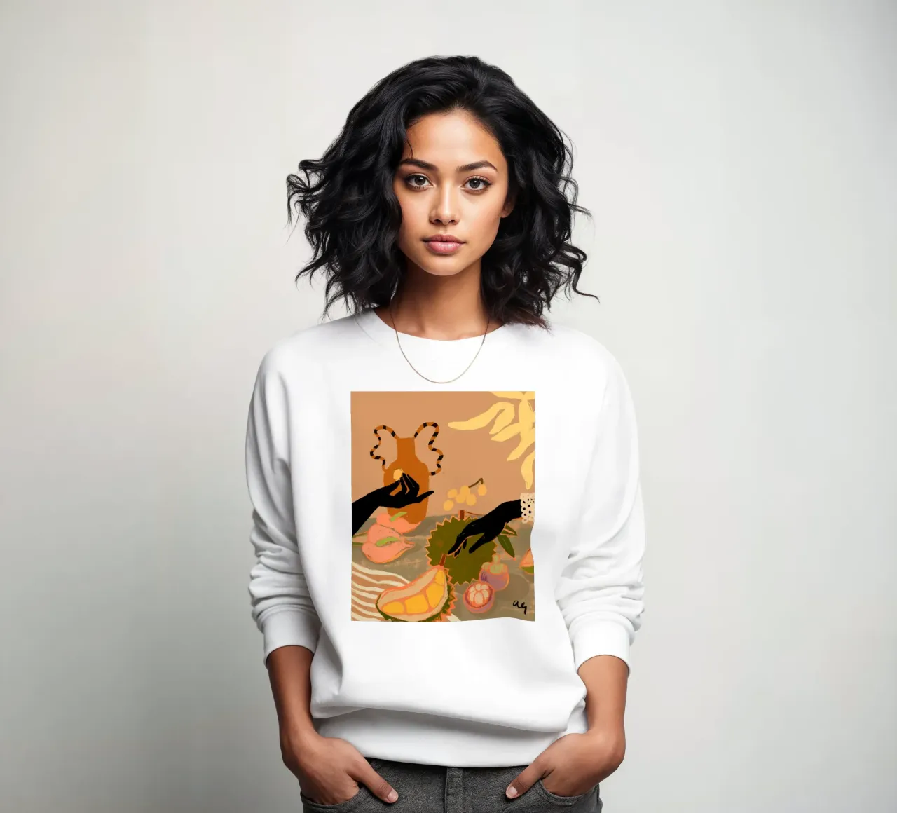 Durian Please sweatshirt by Arty Guava