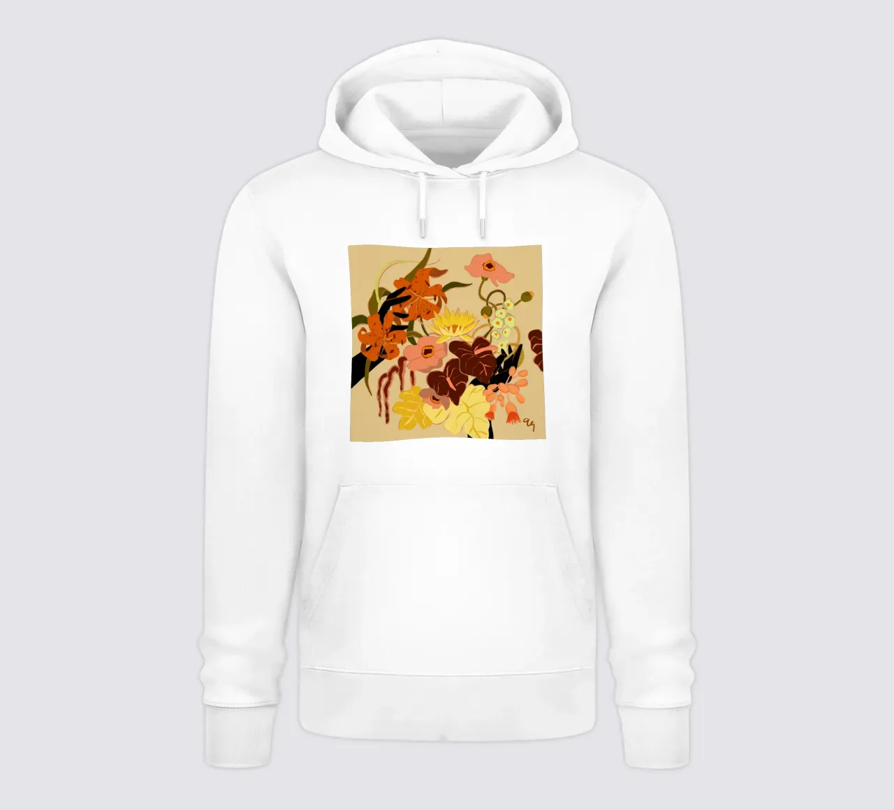 Intreccio floreale felpa con cappuccio da Arty Guava