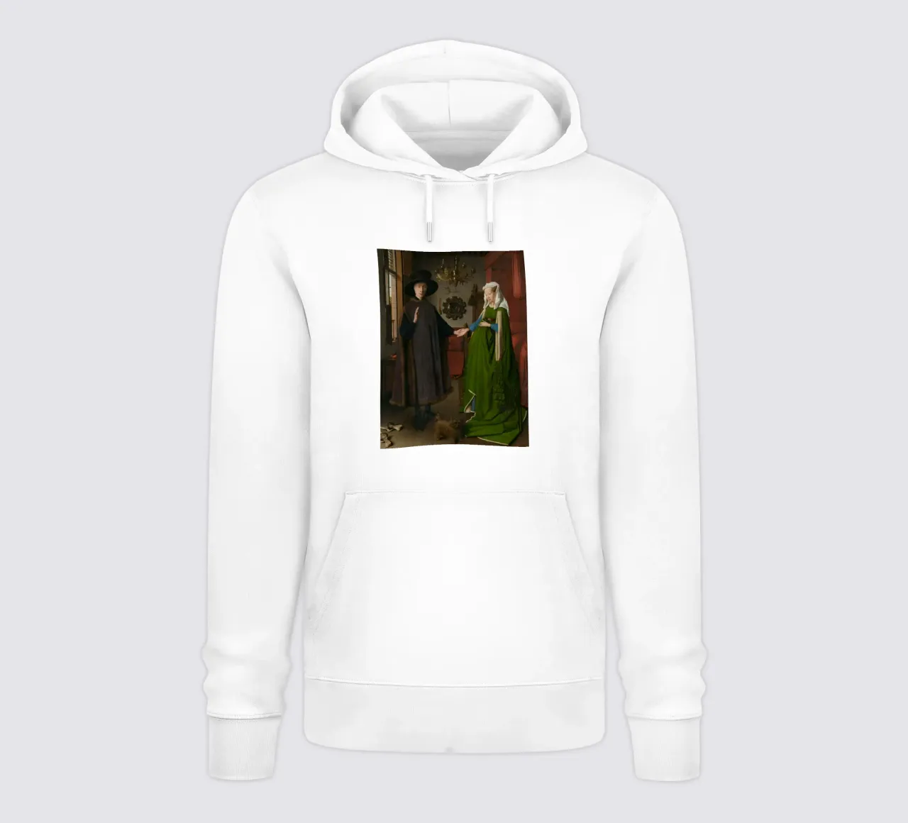 Jan van Eyck - Il ritratto di Arnolfini felpa con cappuccio da Timeless Artworks