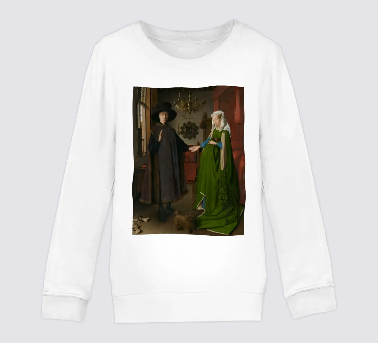Jan van Eyck - Il ritratto di Arnolfini felpa bambino da Timeless Artworks