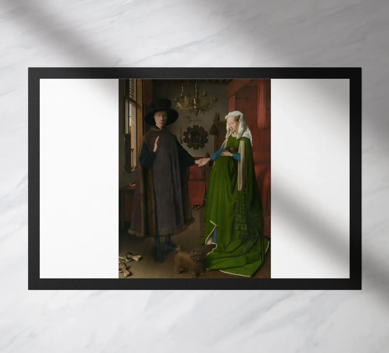 Jan van Eyck - Le portrait Arnolfini paillasson de Timeless Artworks