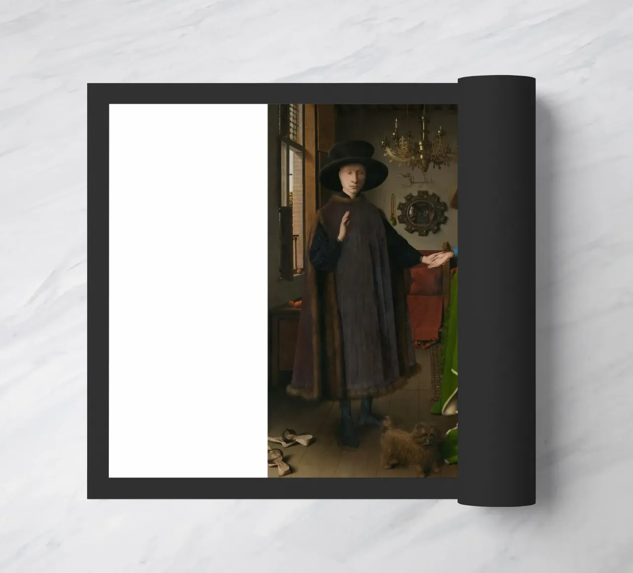 Jan van Eyck - Le portrait Arnolfini paillasson de Timeless Artworks