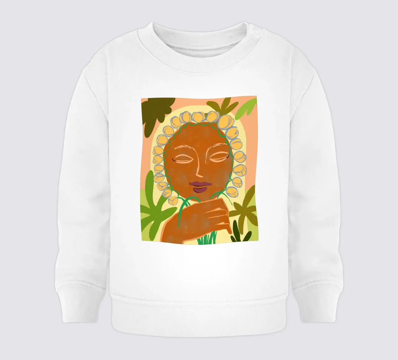 Crescere bene felpa neonato da Arty Guava