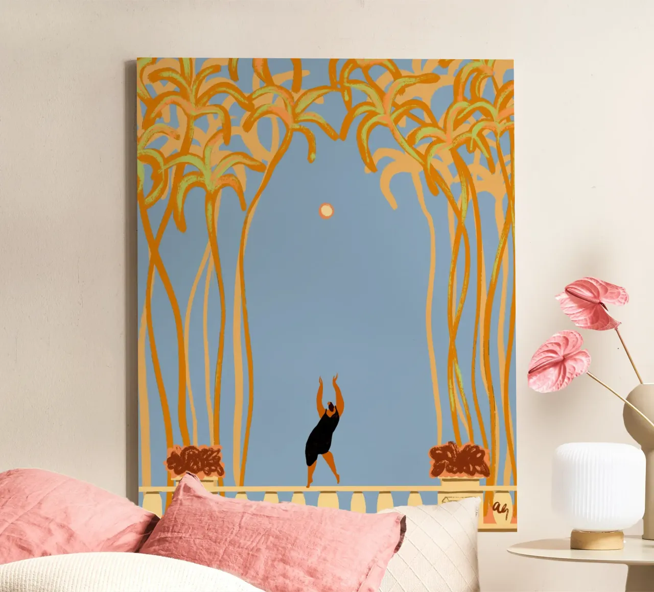 Introvert feestje canvas van Arty Guava