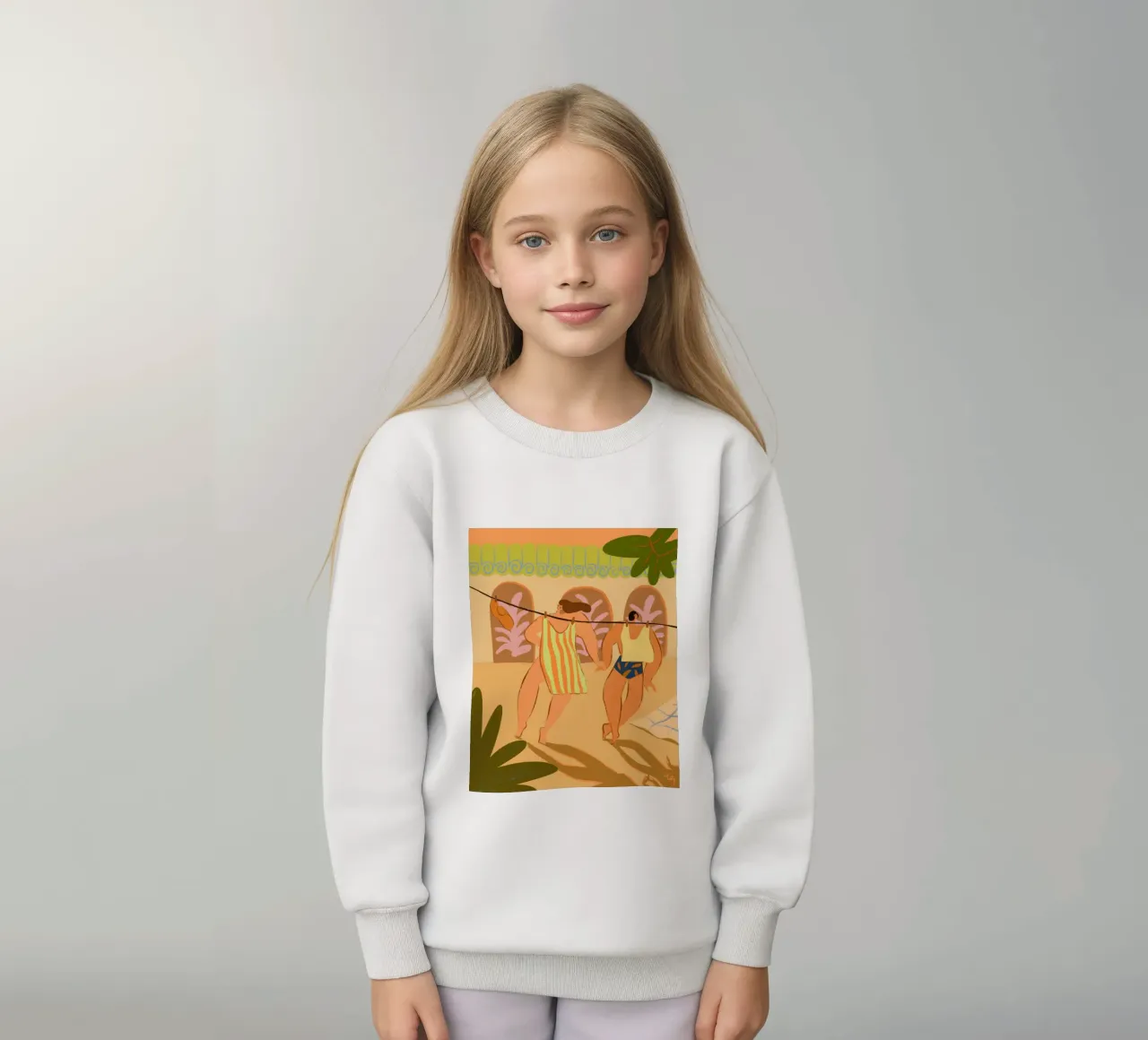 Laundry Day kids sweatshirt by Arty Guava