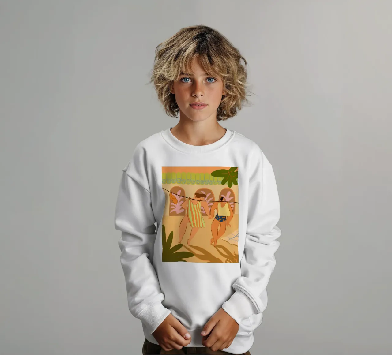 Laundry Day kids sweatshirt by Arty Guava