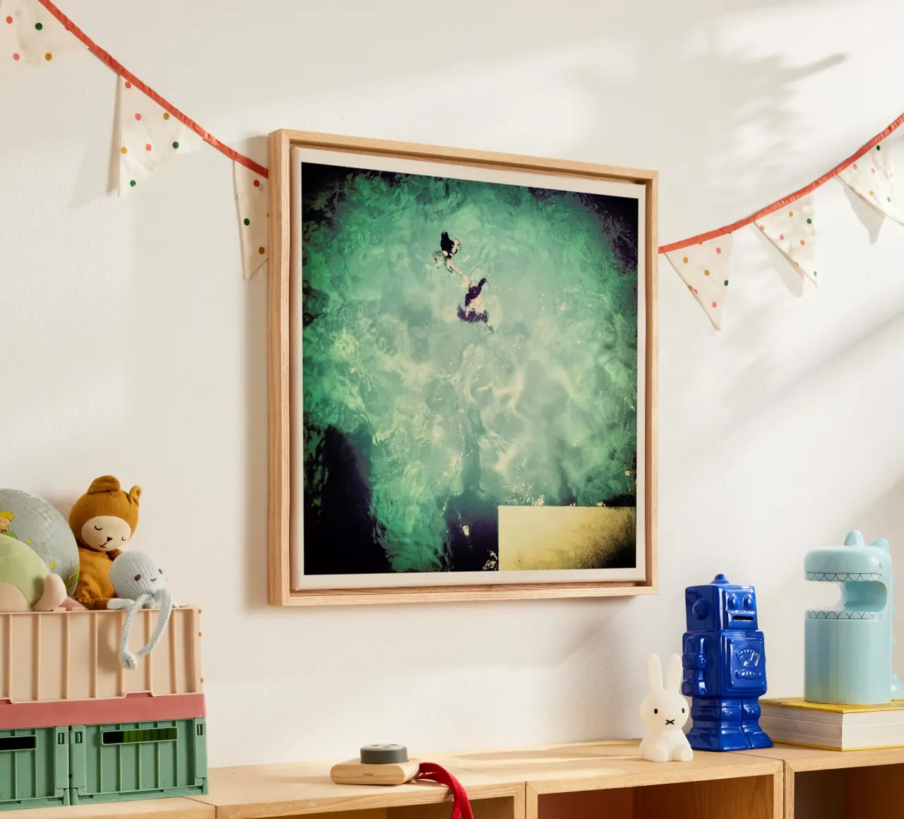 Bridging the Gap canvas met Baklijst van Ballack Art House
