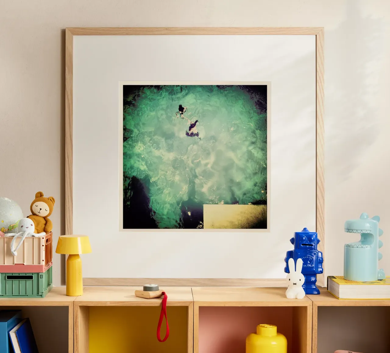 Bridging the Gap poster con telaio in legno da Ballack Art House