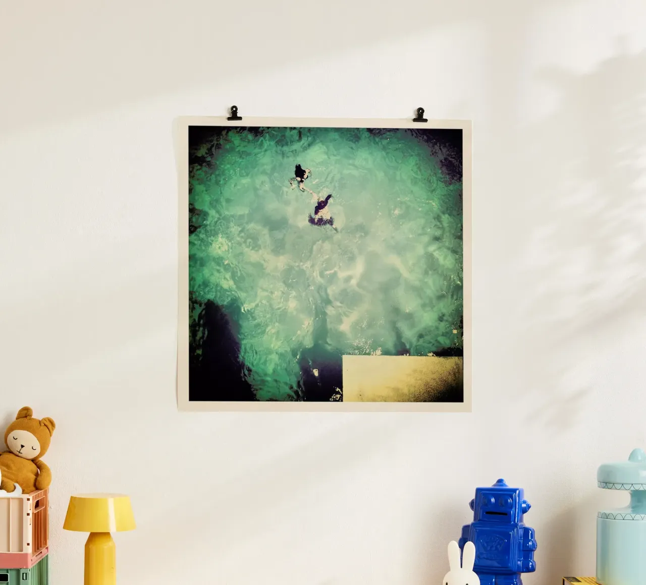 Bridging the Gap poster con telaio in legno da Ballack Art House