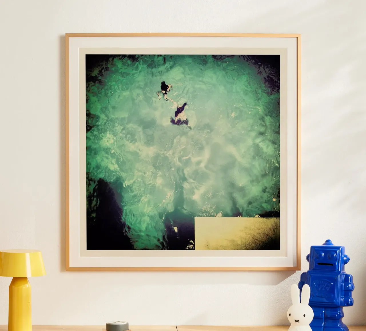 Bridging the Gap poster con telaio in legno da Ballack Art House