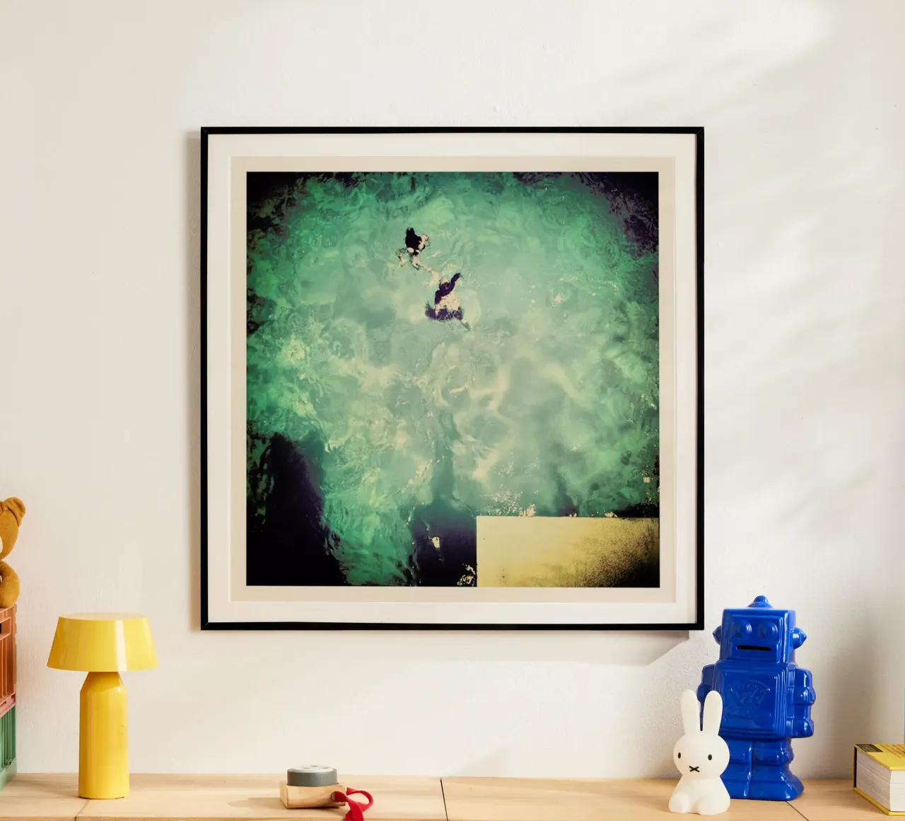 Bridging the Gap poster con telaio in legno da Ballack Art House
