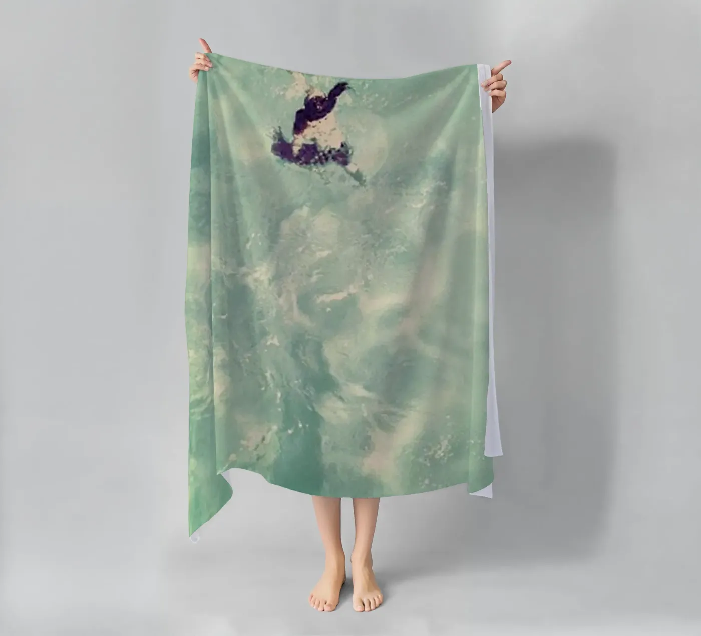 Bridging the Gap beach towel by Ballack Art House