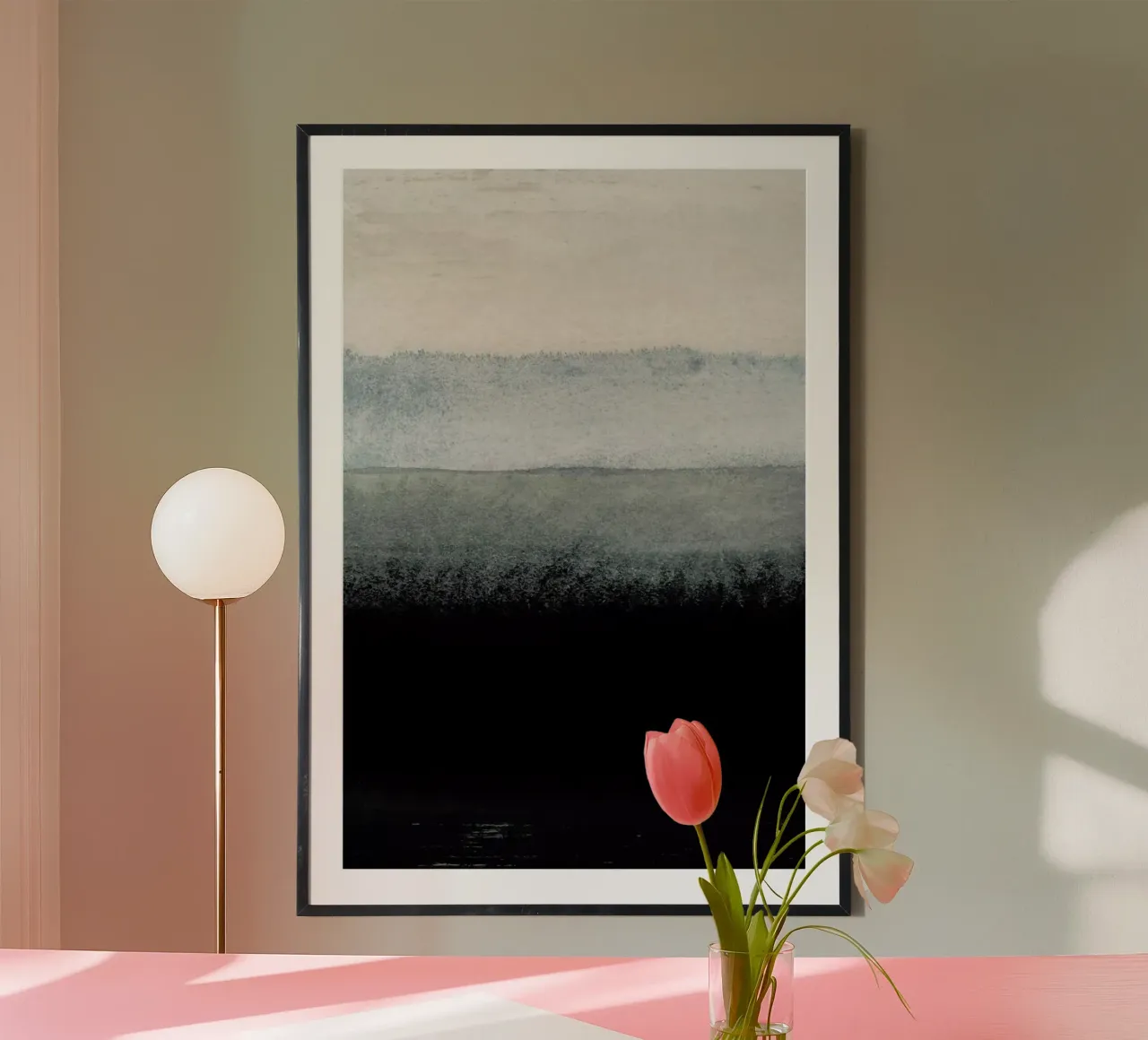 Shades of Grey poster con telaio in alluminio da IRIS LEHNHARDT FINE ART
