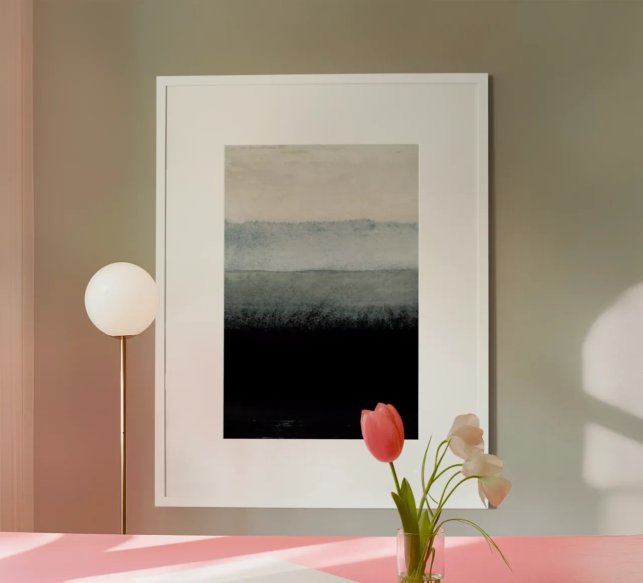 Shades of Grey poster con telaio in alluminio da IRIS LEHNHARDT FINE ART