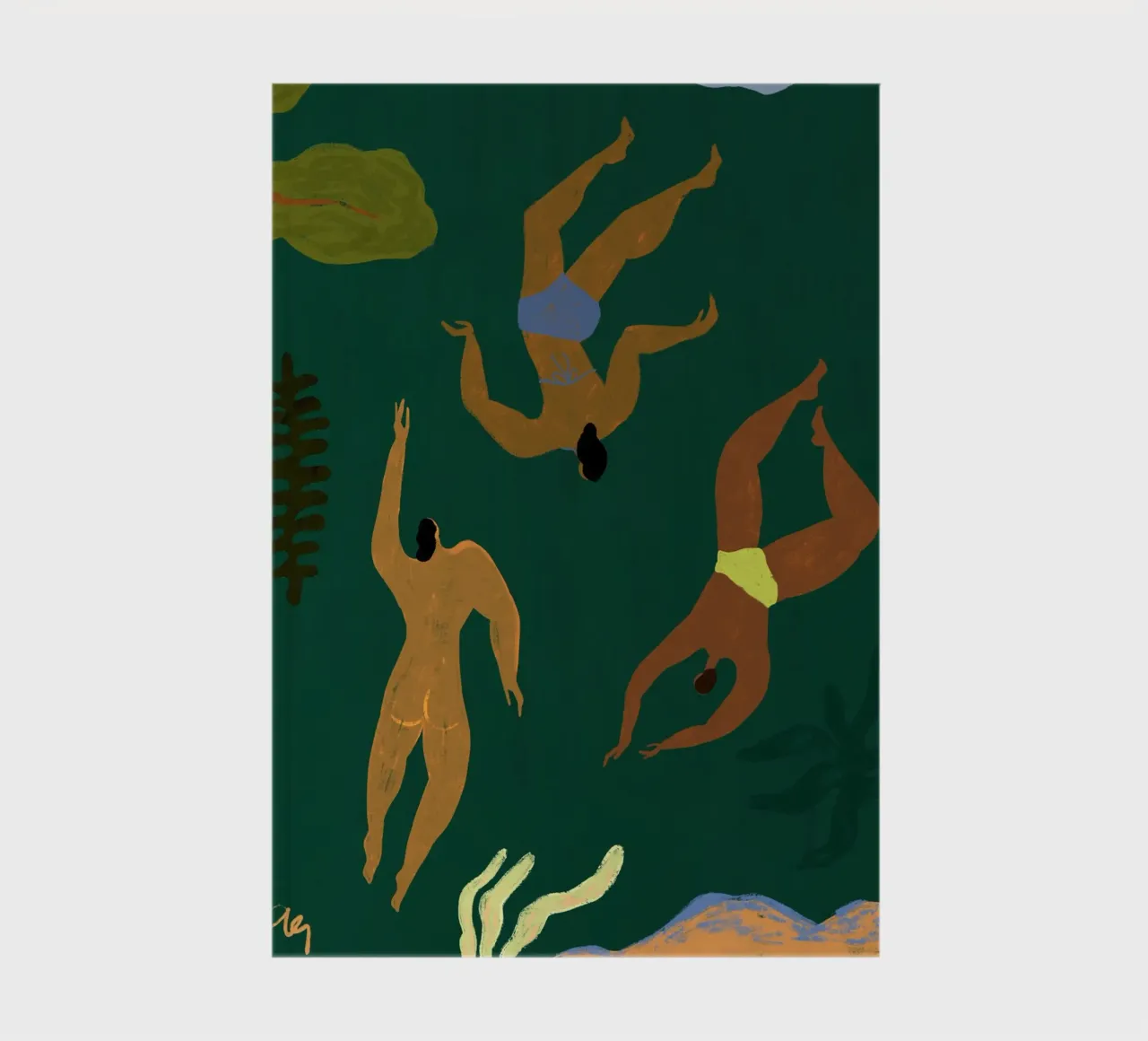 Perdu dans le vert carnet de notes de Arty Guava