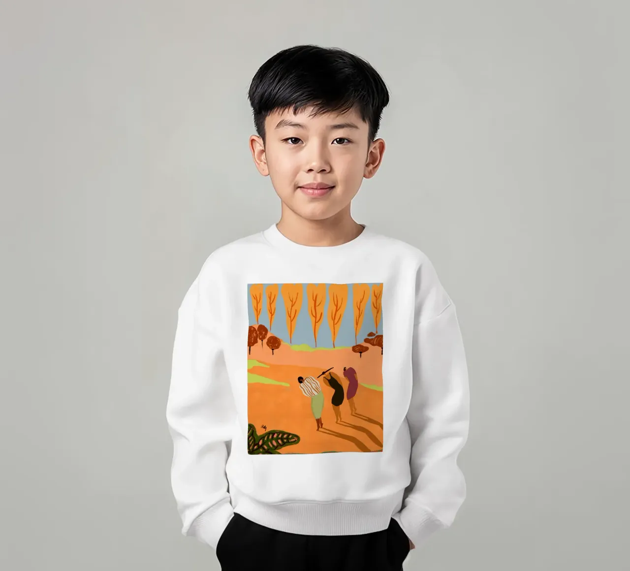 Tre sorelle felpa bambino da Arty Guava