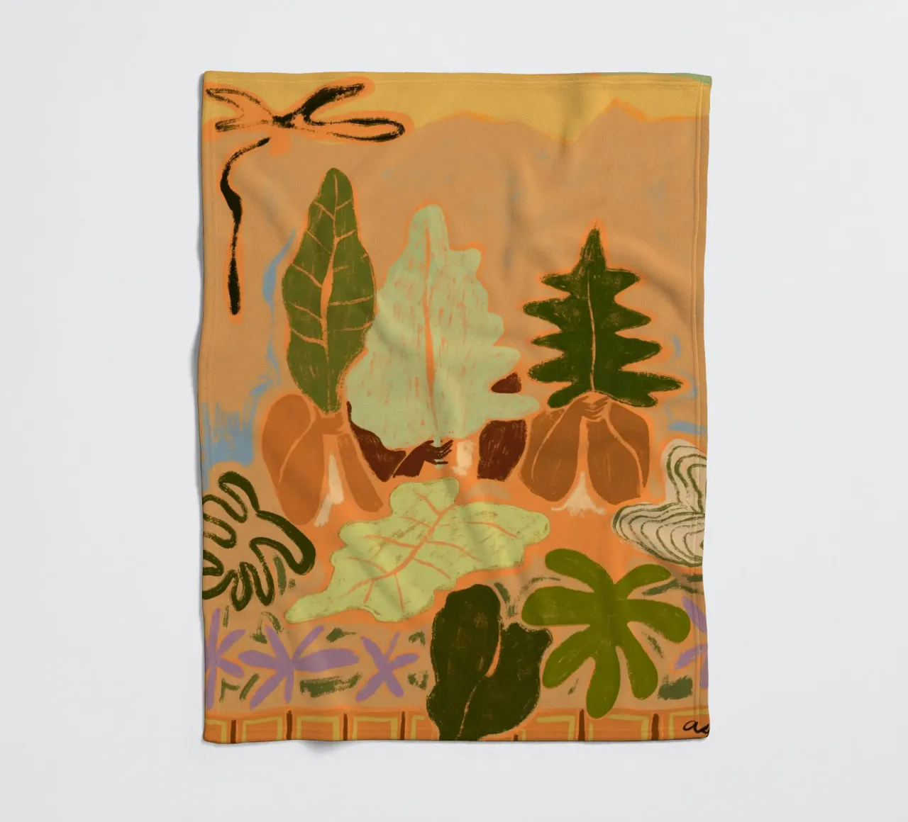 Sway in the Breeze Fleecedecke von Arty Guava