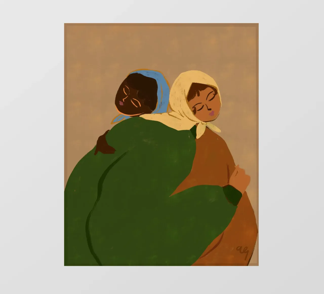 El abrazo lonas publicitarias de Arty Guava