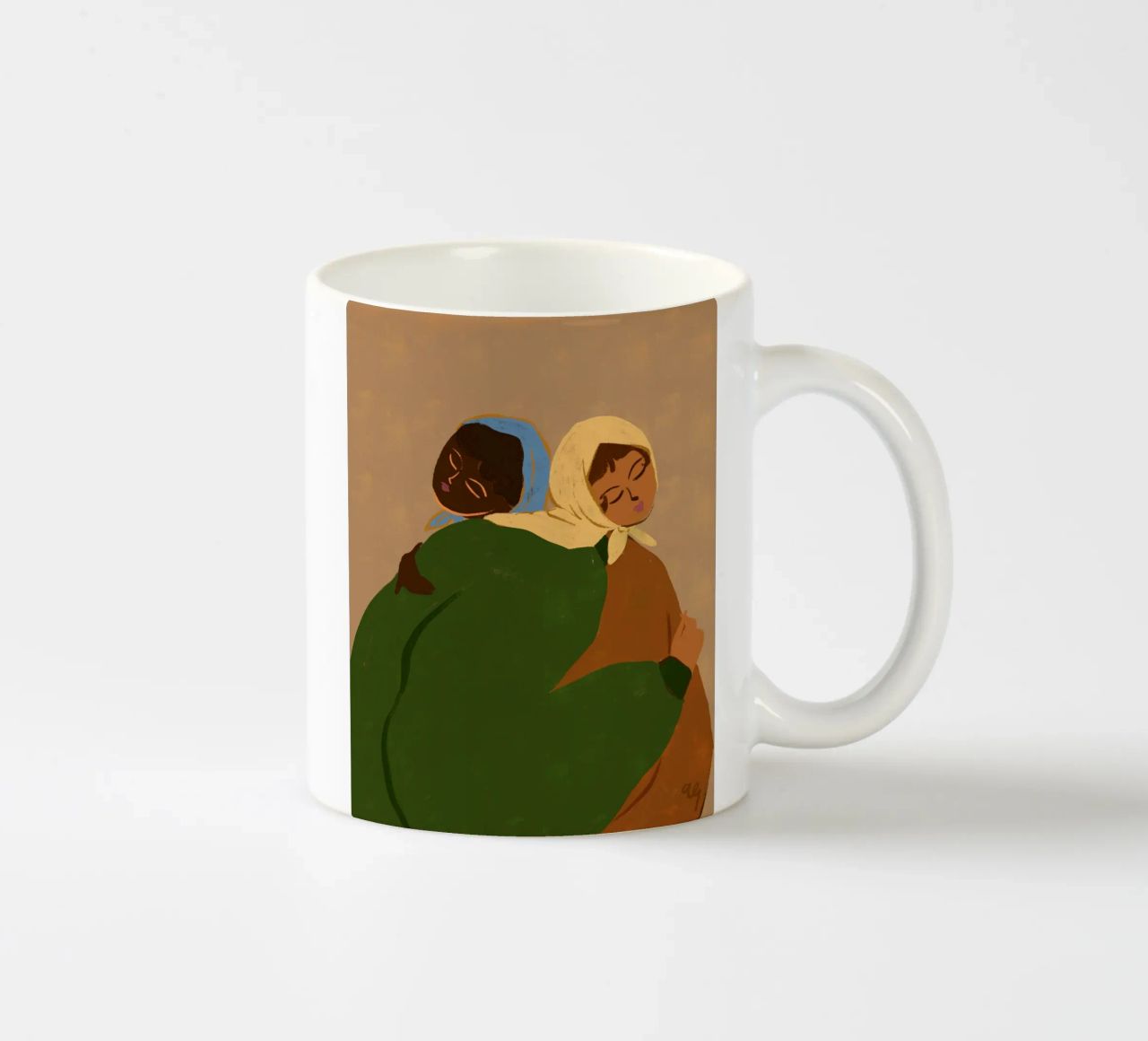 L'abbraccio tazza in ceramica da Arty Guava