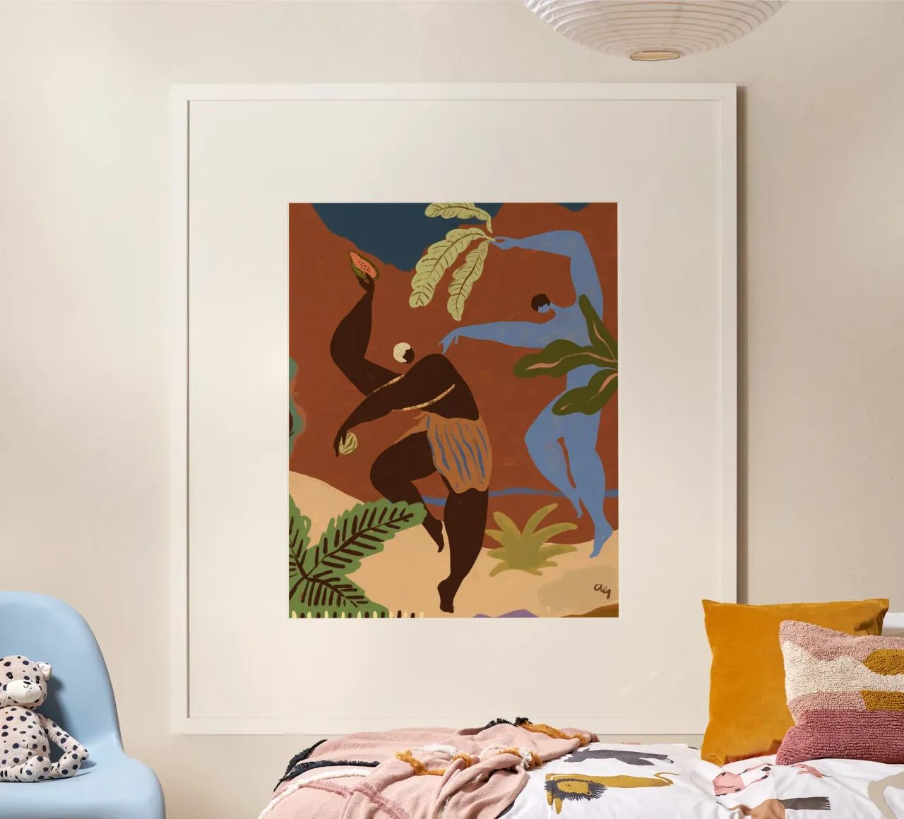 Ritmo selvaggio poster con telaio in plastica da Arty Guava