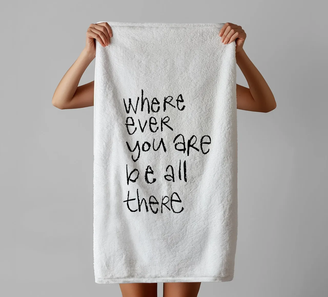 Where Ever asciugamano da bagno da Brushmeetspaper