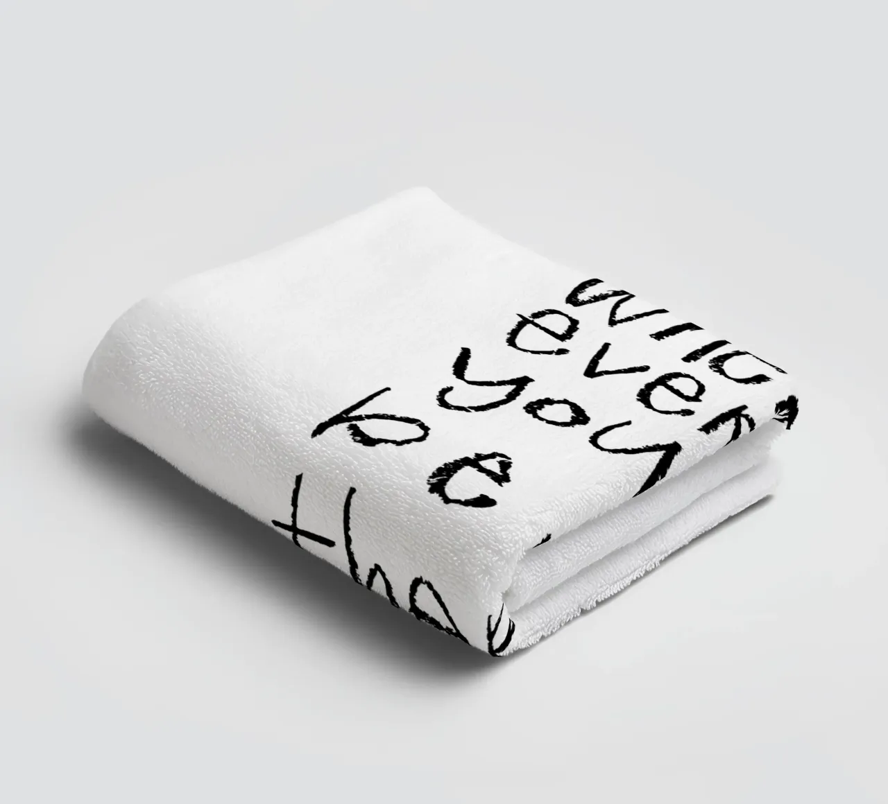 Where Ever asciugamano da bagno da Brushmeetspaper