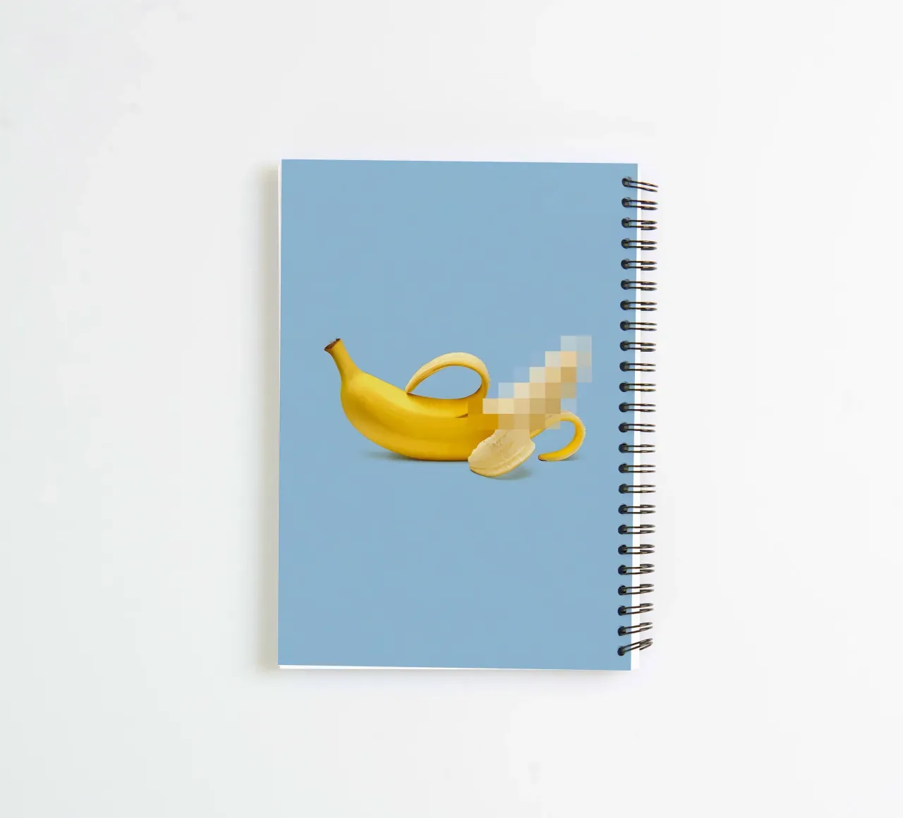 Explicit Banana spiral notebook by Attaboy Dsgn
