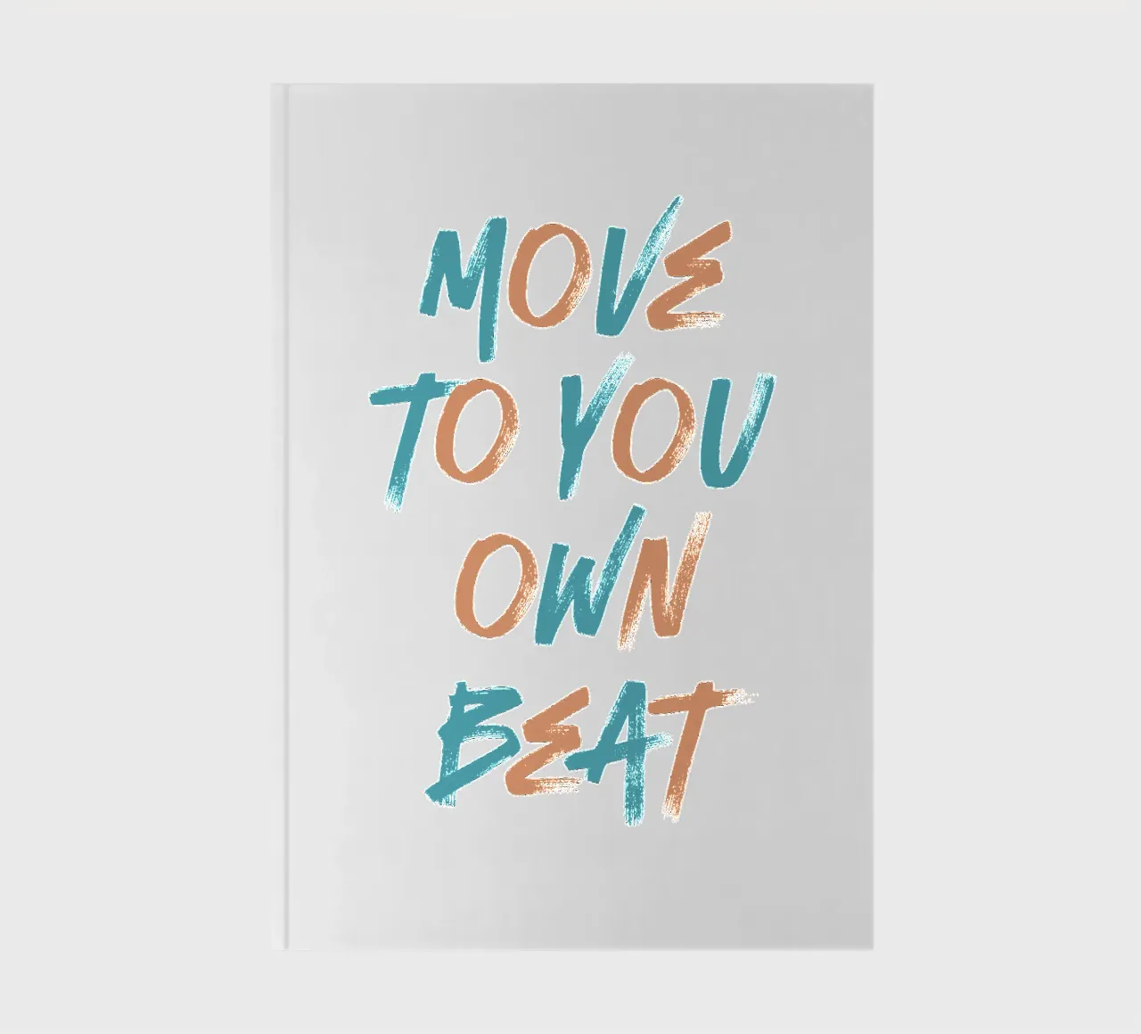 Move To Your Own Beat notebook by Vintagrafica