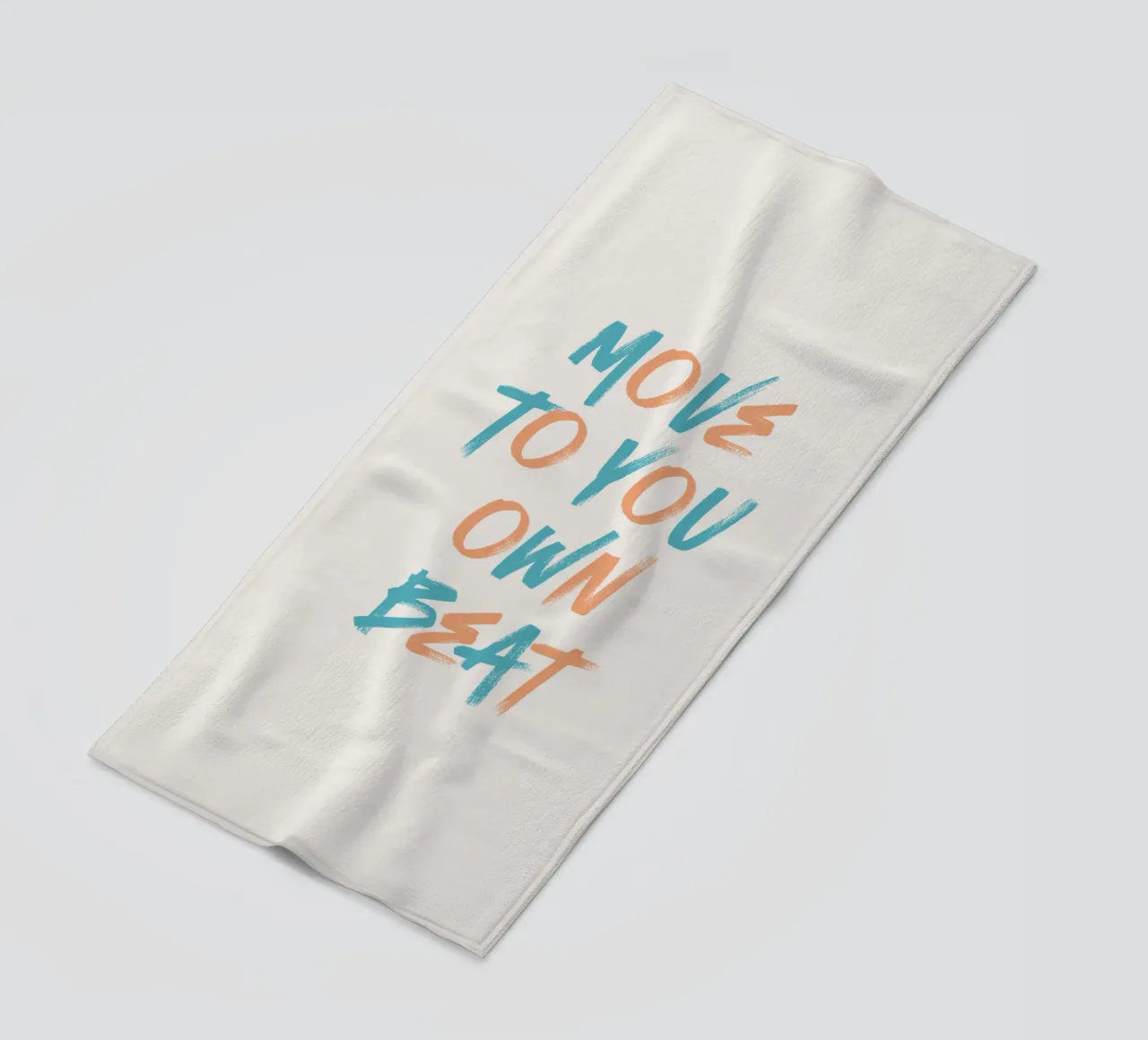 Move To Your Own Beat beach towel by Vintagrafica