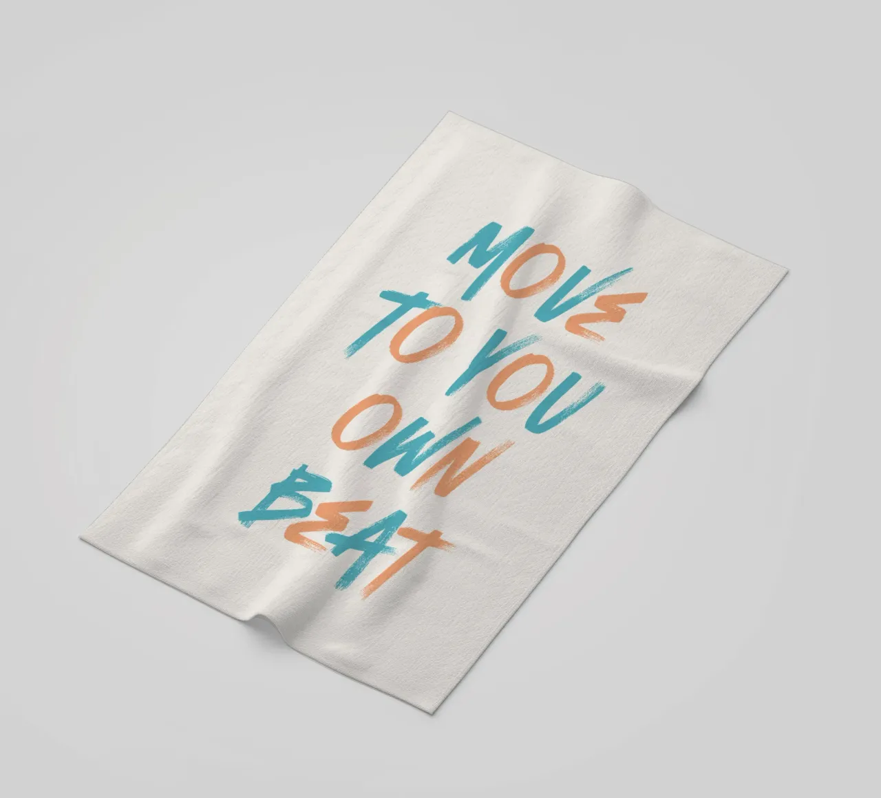 Move To Your Own Beat beach towel by Vintagrafica