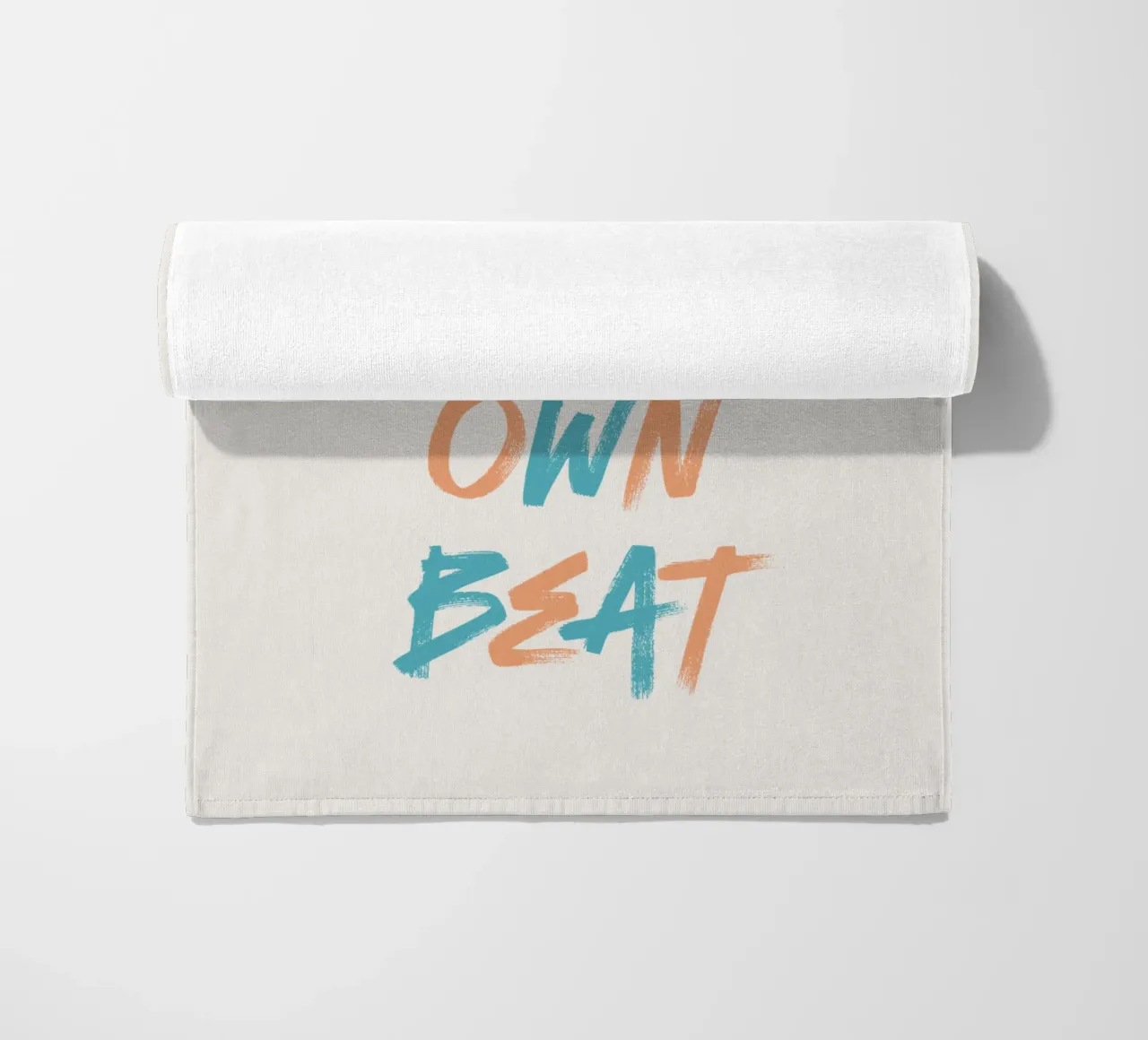 Move To Your Own Beat beach towel by Vintagrafica