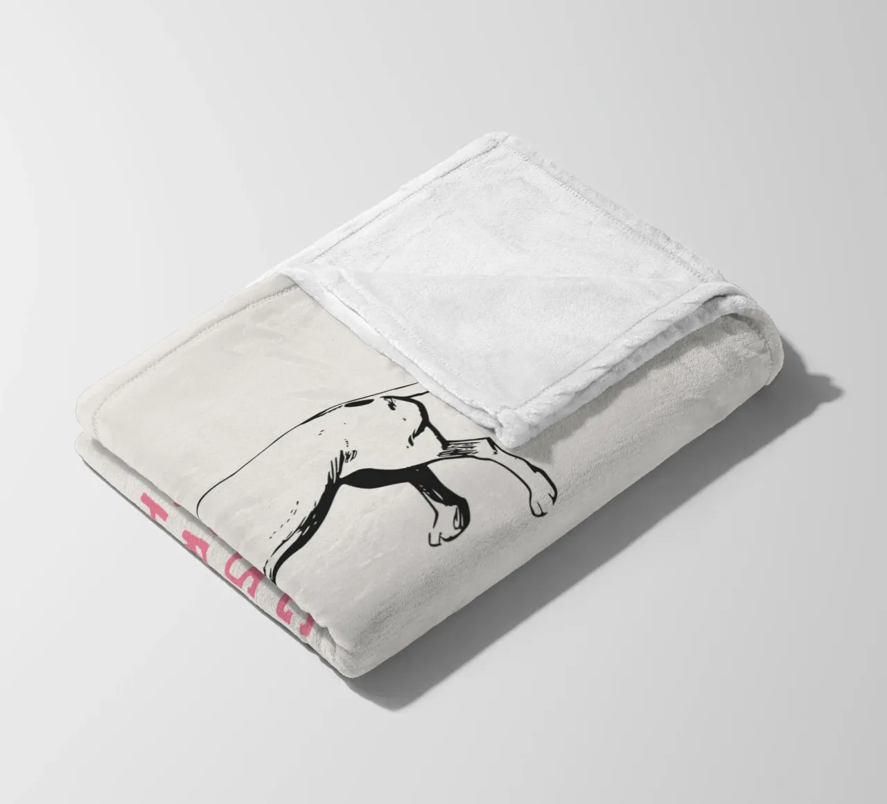 Tutti gli ospiti devono essere approvati dal cane coperta in pile da Vintagrafica