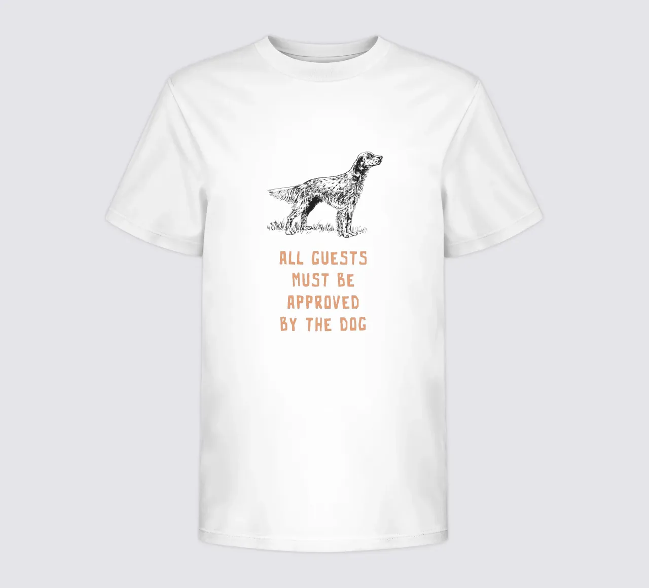 Tutti gli ospiti devono essere approvati dal cane t-shirt bambini da Vintagrafica