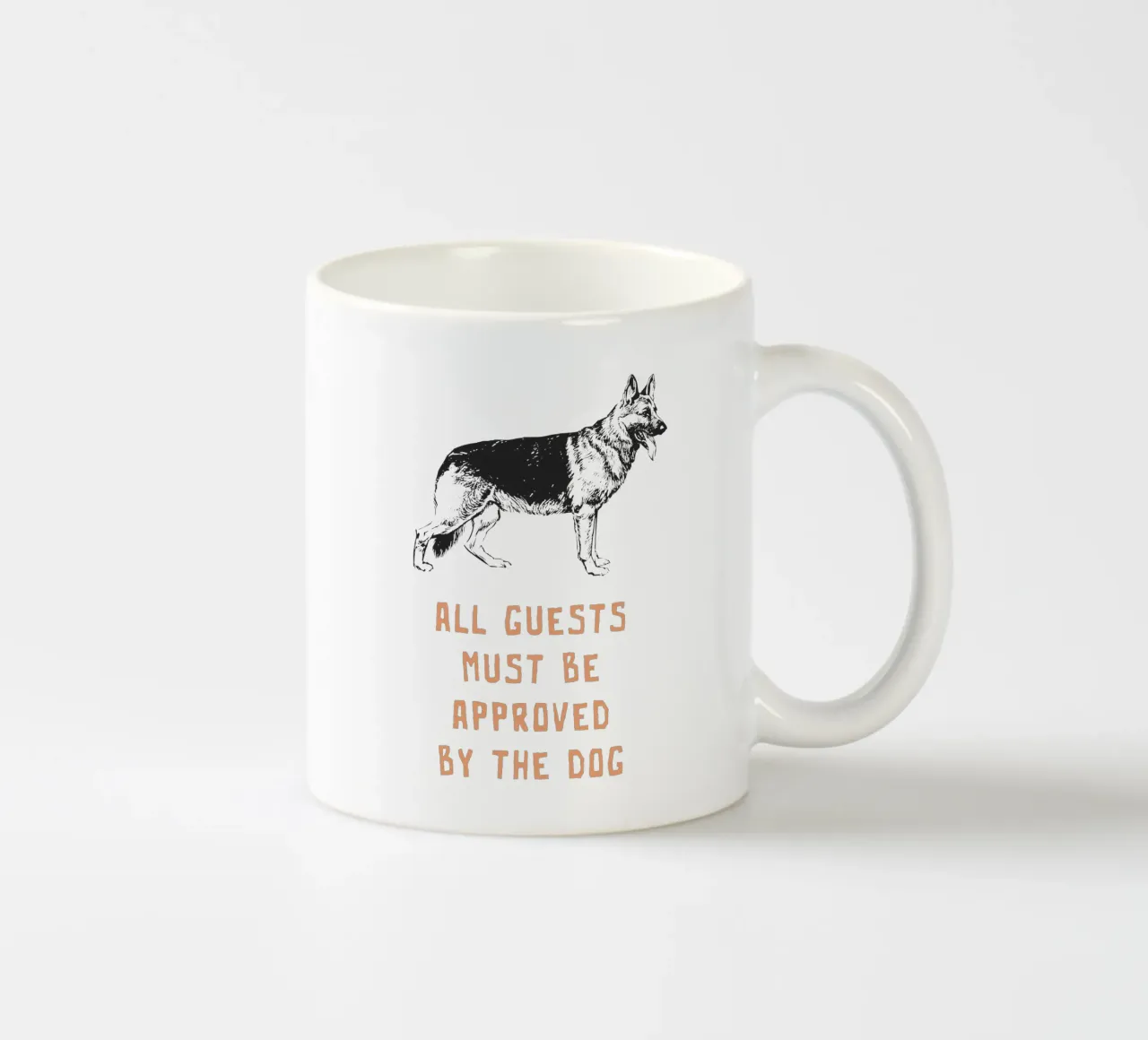 Tutti gli ospiti devono essere approvati dal cane tazza in ceramica da Vintagrafica