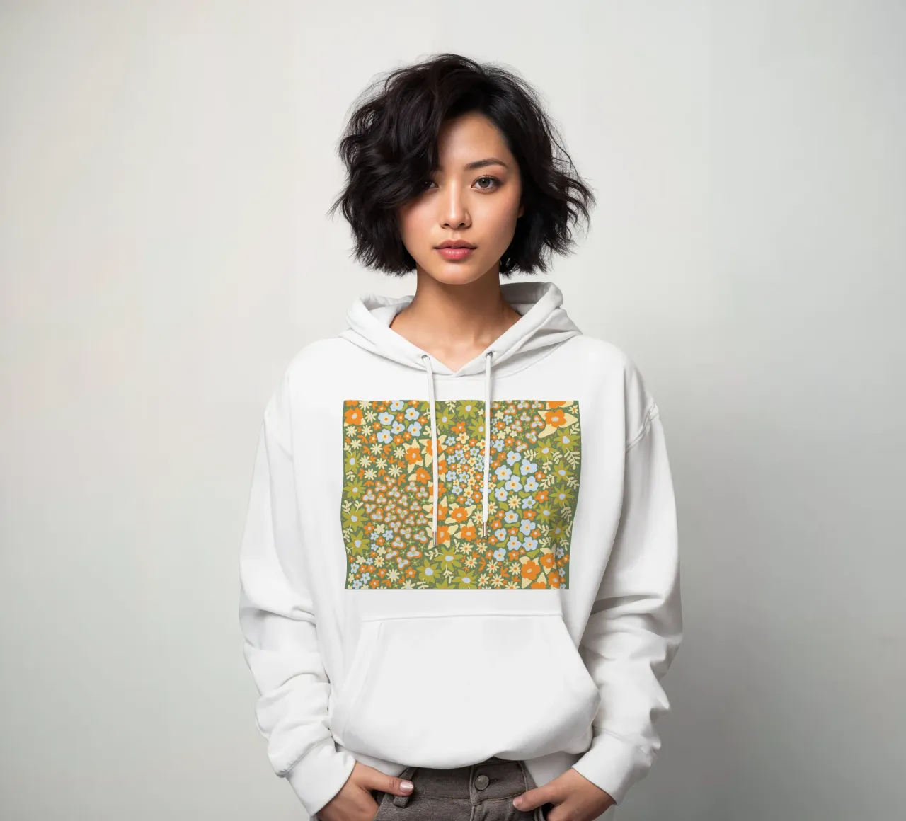 Spring meadow felpa con cappuccio da GigiRosado