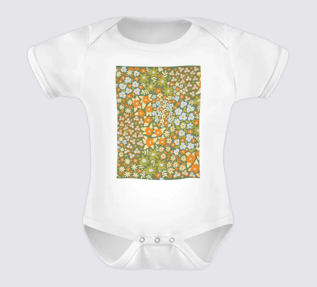Spring meadow body neonato maniche corte da GigiRosado