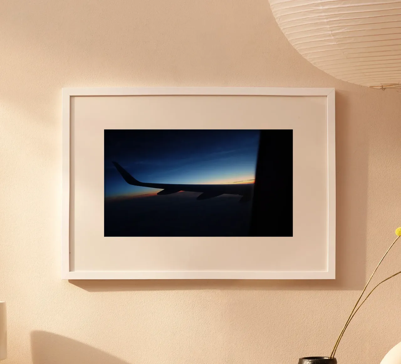 Zonsondergang vanuit de lucht poster van Massimo Frascogna