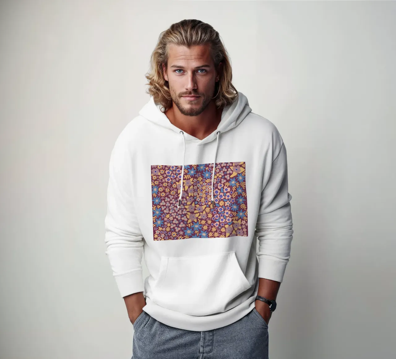 Spring meadow II felpa con cappuccio da GigiRosado