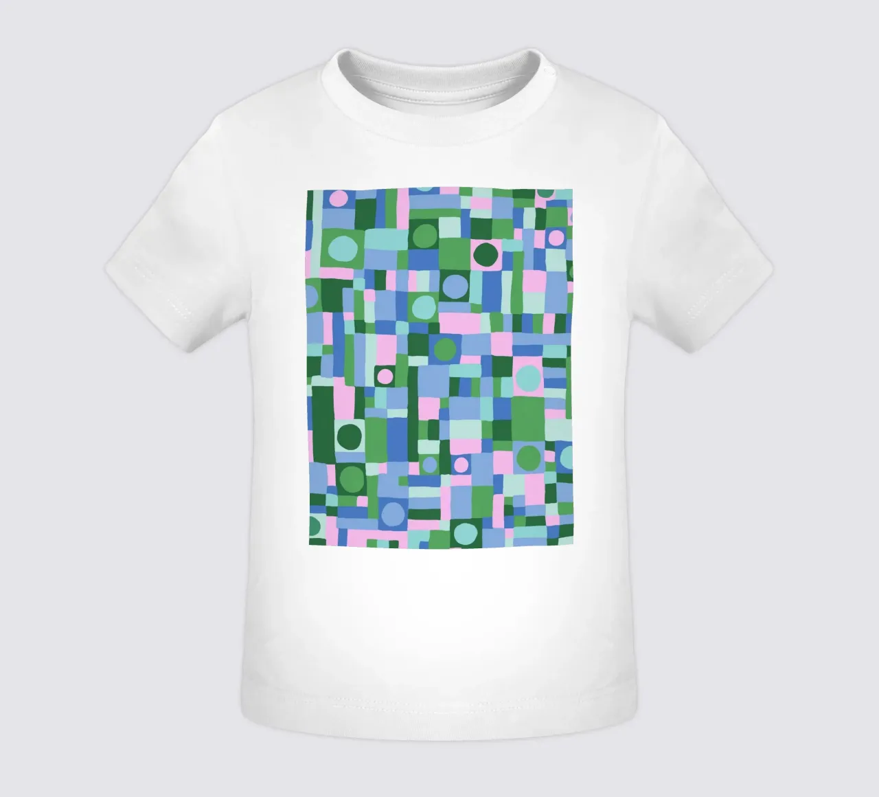 Mozaika camiseta de bebé de GigiRosado