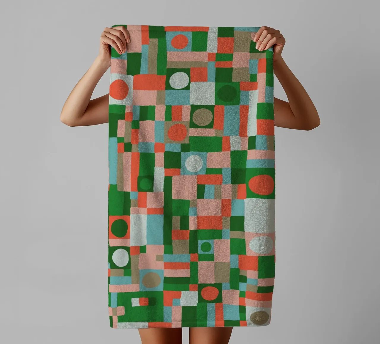 Mozaika II towel by GigiRosado