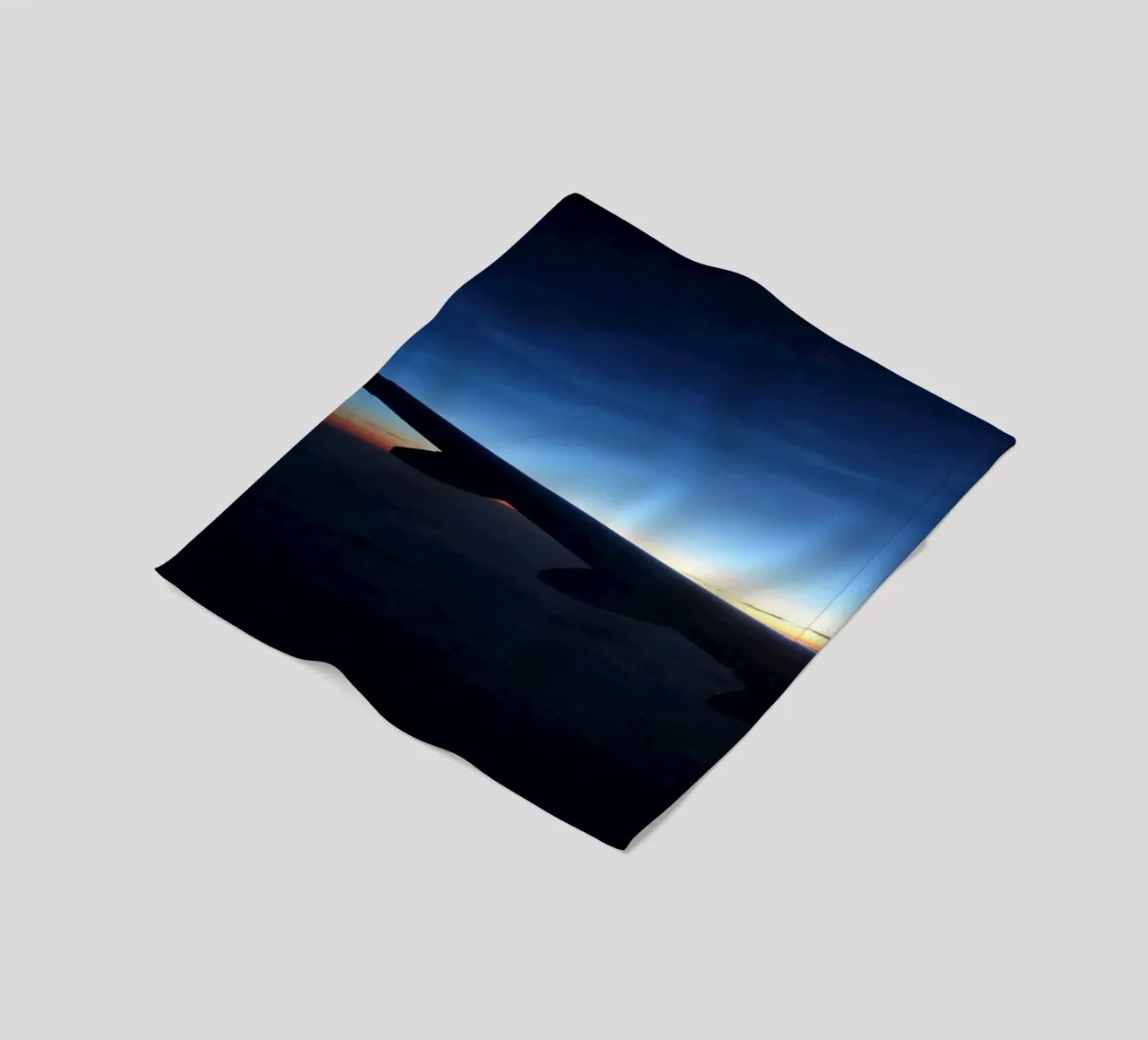 Tramonto da un volo coperta in pile da Massimo Frascogna