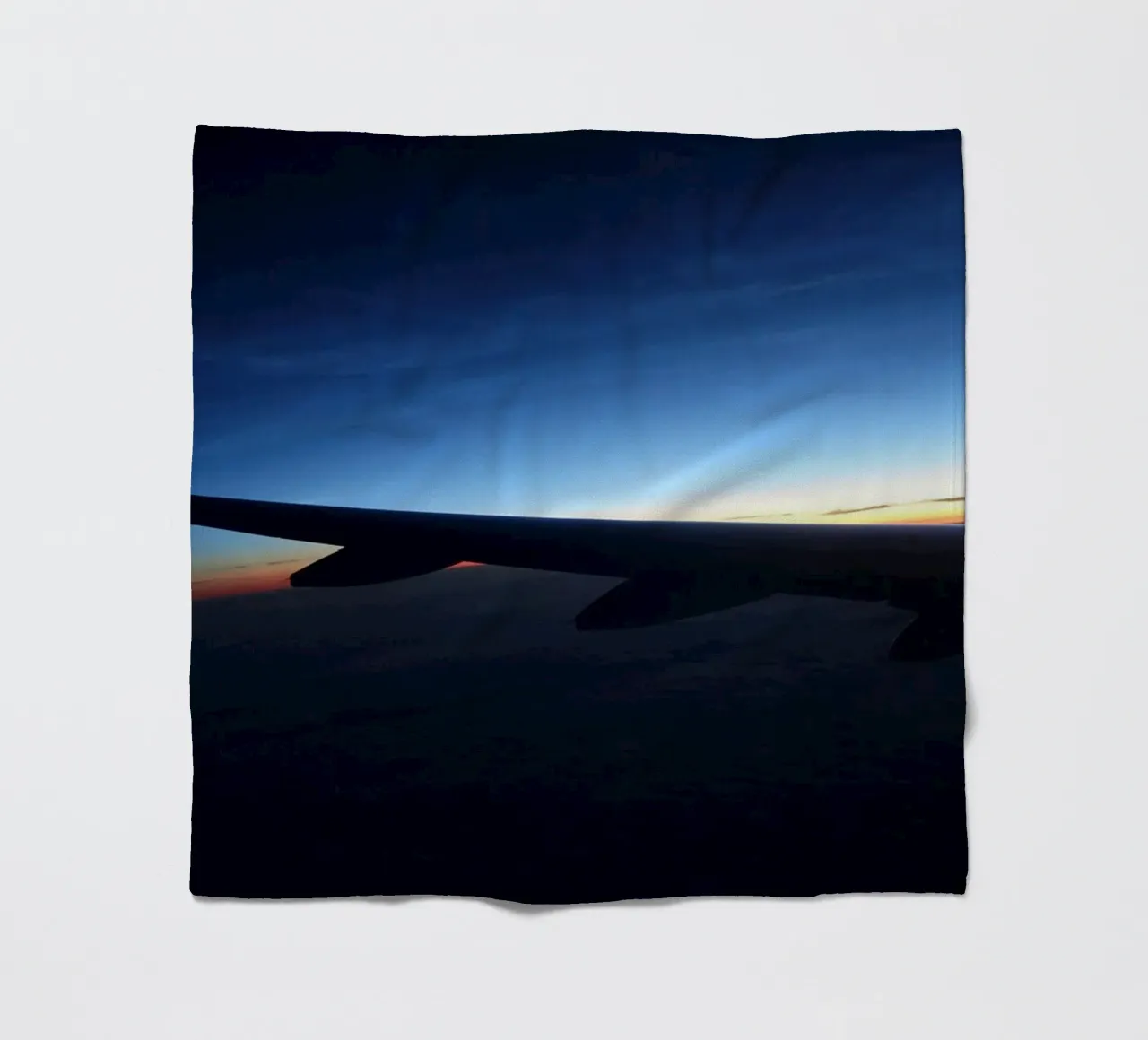 Tramonto da un volo coperta in pile da Massimo Frascogna