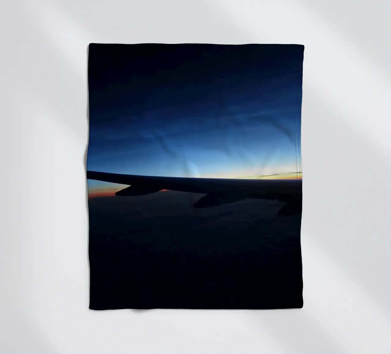 Tramonto da un volo coperta in pile da Massimo Frascogna