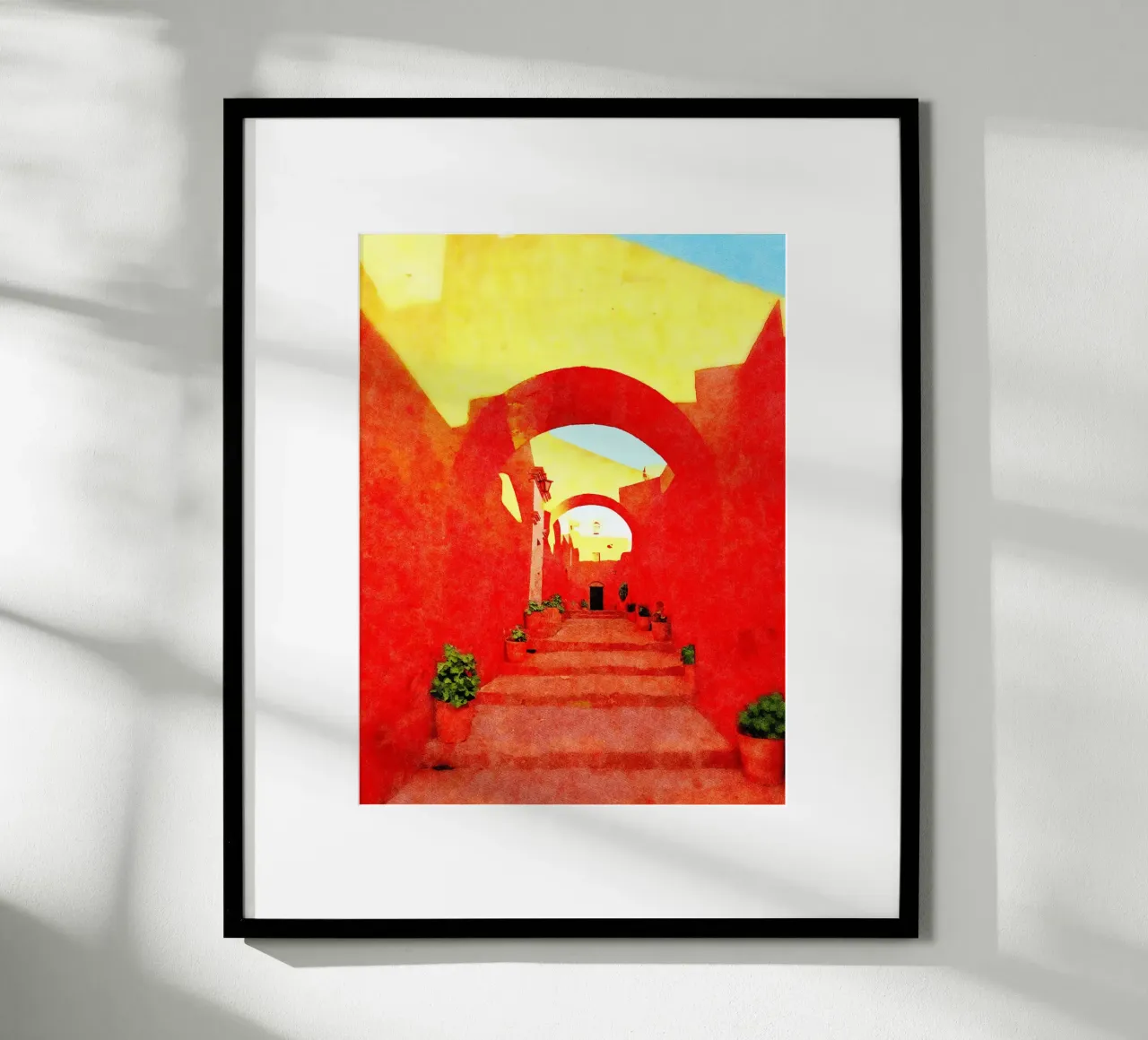 Sud America poster con telaio in alluminio da Massimo Frascogna